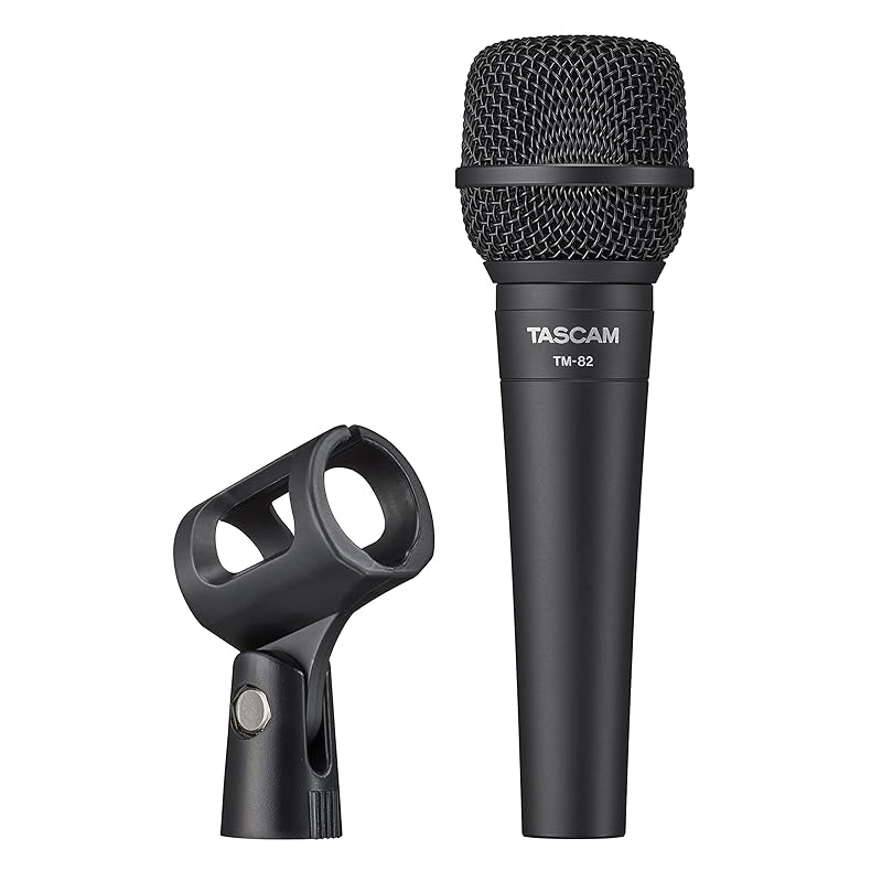 

TASCAM Tascam For recording vocals and musical instruments dynamic microphone TM-82 black