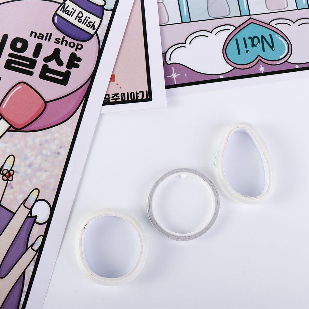 Homemade Nail Shop Quiet Book Sticker Book Waffle Knead Quiet Book 3D   DIY