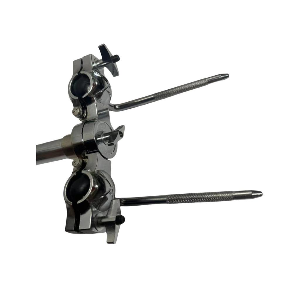 Universal Double Cowbell and Tom Mount with Adjustable Cowbell Suspension and Tom-Tom Stand