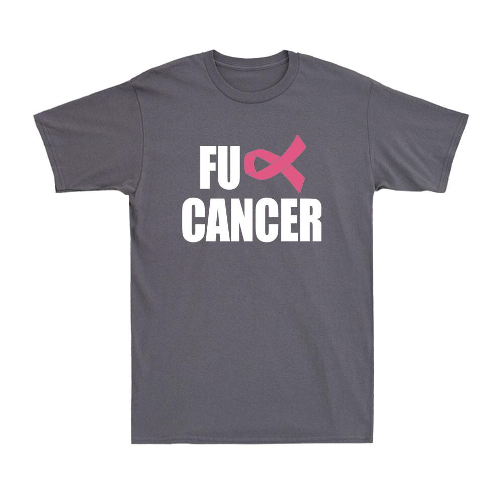 FU KREBS Shirt Rosa Schleife Brustkrebs Aufklärung Unterstützung Geschenk T-Shirt