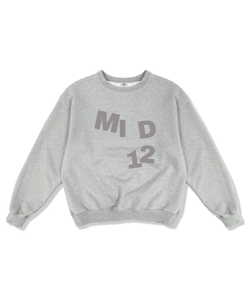 MIDNIGHT12AM [Fleece Lined Option] Mid12 Oversized Special Double-Sided Sweatshirt 4 Colors (Type B)