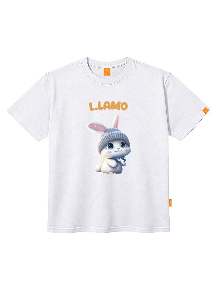 Ellamo Lamorabbit Short Sleeve T-Shirt Unisex Plus Size S~4Xl (Type A)