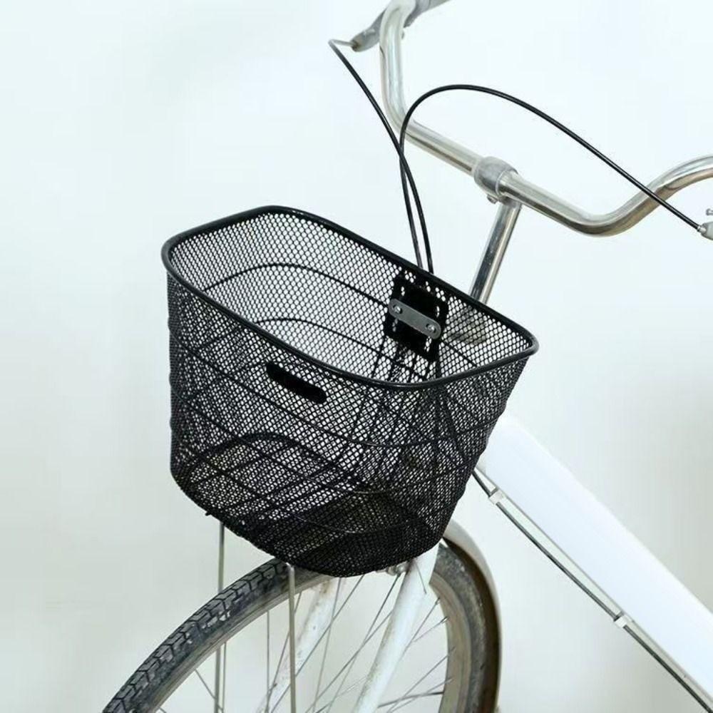Adjustable Bicycle Front Basket Easy To Install Fixed Backpack New Bike Rear Mesh Basket