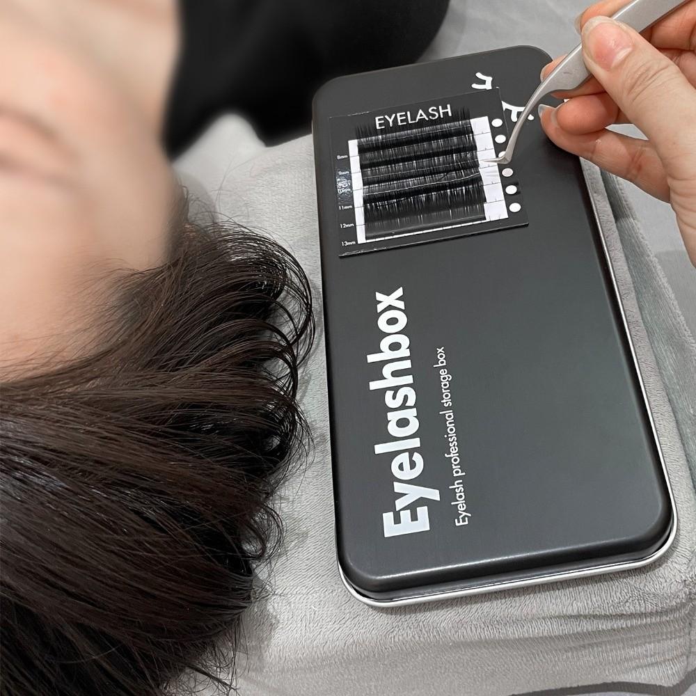 with Display Palette Tray Magnetic Storage Box for Eyelash Lash Organizer Case  Makeup Tool