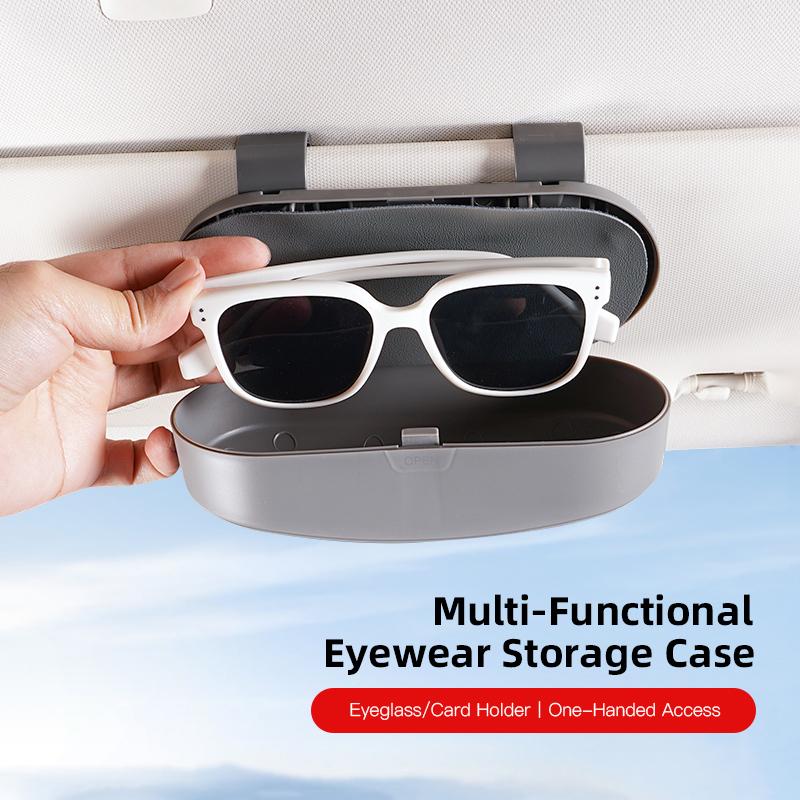 Car Glasses Box Portable Sun Visor Multifunctional Storage Box Accessories Car Hub Cap For Mercedes Benz AMG W214 W205 W204 W206