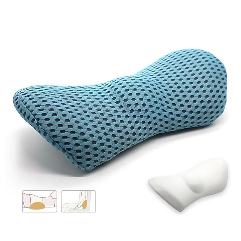 

Breathable Memory Cushion Interior Accessories Bed Sleeping Pillow Car Seat Waist Pillow Lumbar Support Pillow Foam Car Cushion синій