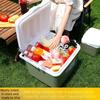 Portable Cooler Insulated Box Outdoor Hard Cooler Keeps Ice For Beach Camping Tailgating Sports Household Kitchen Home Party