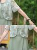 Elegant Chiffon Summer Dress for Middle-Aged & Elderly Women - Short Sleeve Long Skirt (2026 Edition)