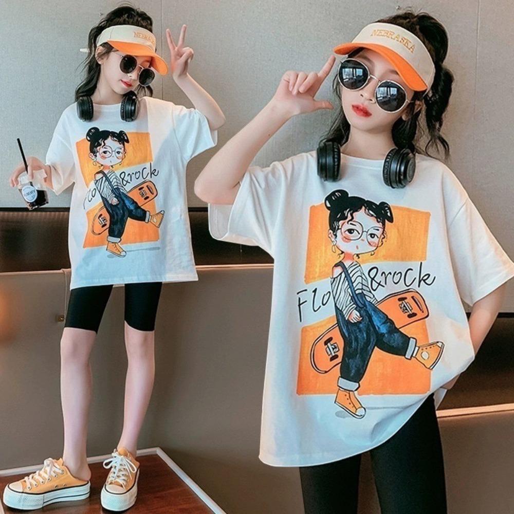 Korean oversized T-shirt with cute print