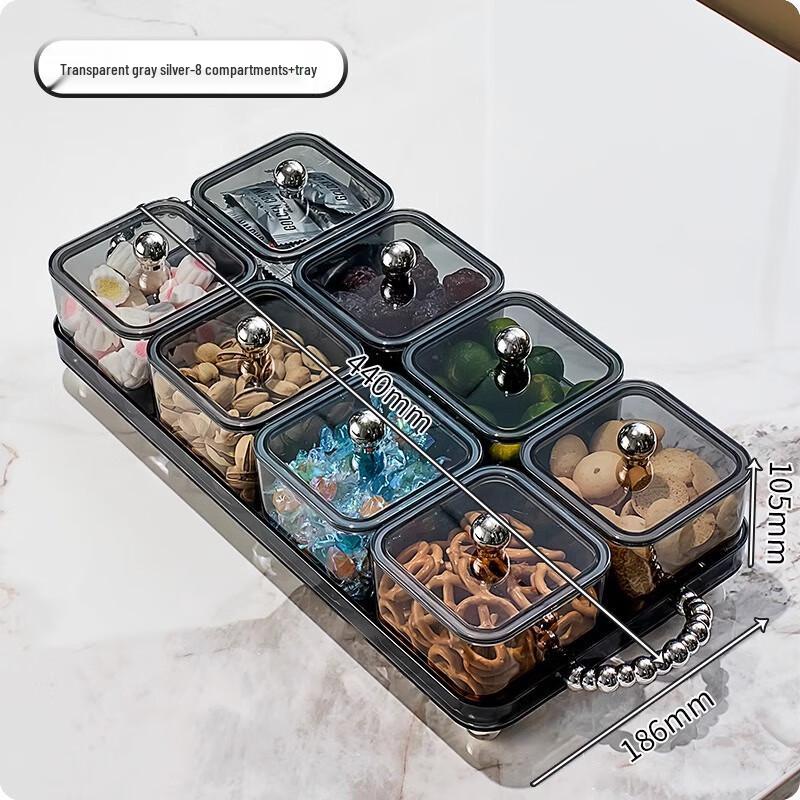 Luxury Multi-Compartment Snack & Dry Fruit Serving Tray