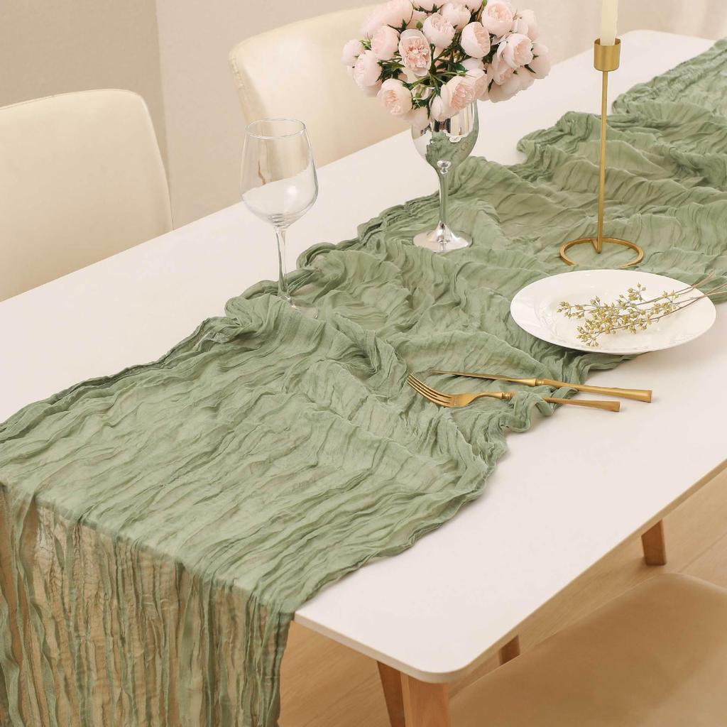 Tischläufer im Bohemian-Stil mit europäischer Borte für Hochzeiten und Partys