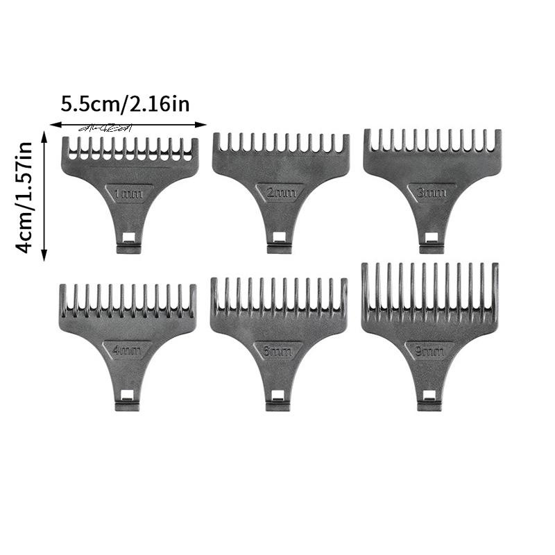 4/6Pcs Professional Hair Clippers Limit Comb Washable Cutting Guide Guards for Electric Clipper Barber Shop