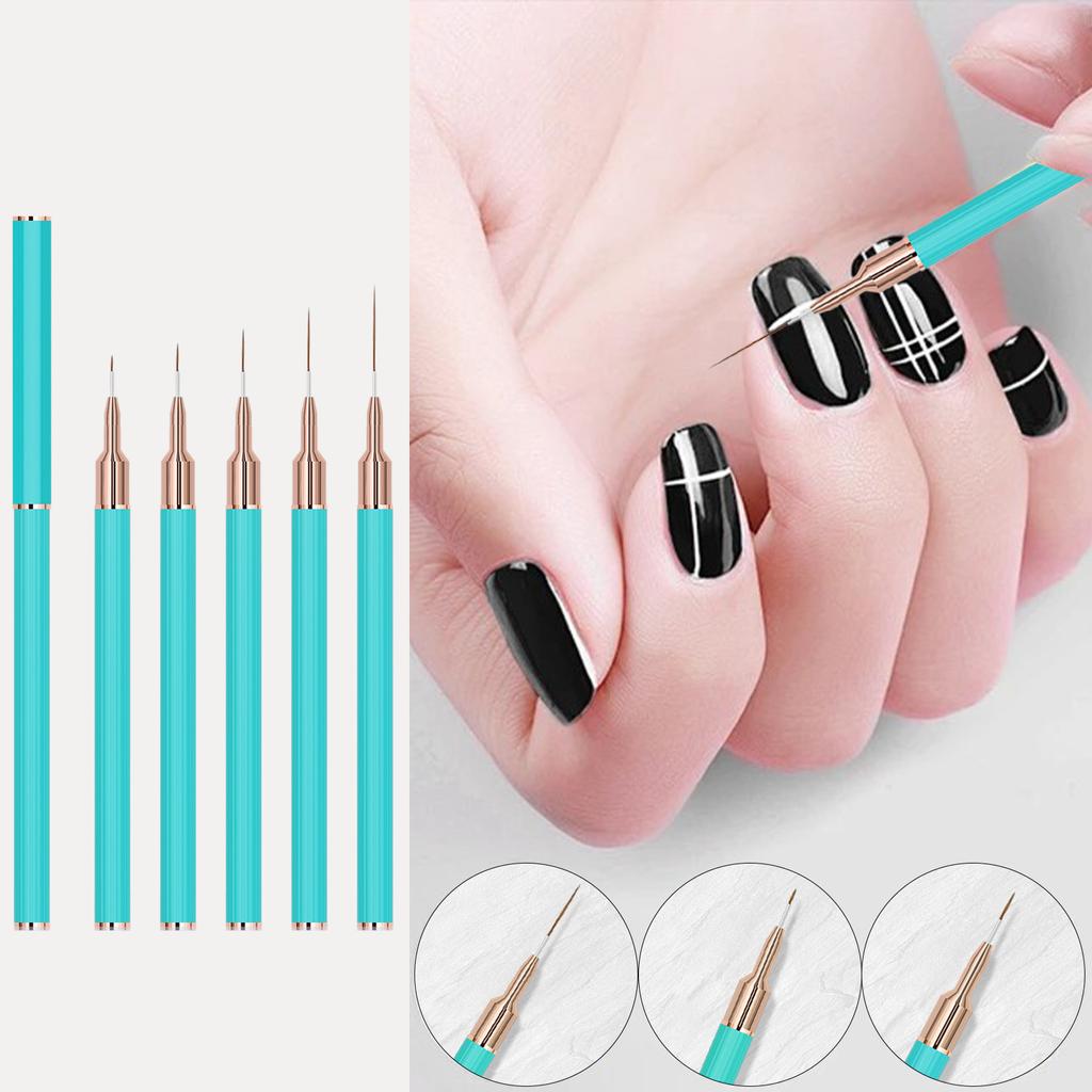 5 stk Profesjonelle Neglekunstbørster Nail Dotting Penn for Vakre Negler Malepensel Tegneverktøy Gave til Mamma