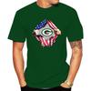 Football T Shirt Men Cotton Print American Flag Crack Graphic Short Sleeve Tees NFL Team Fan Casual Sports Tops Summer O-Neck Daily Wear Shirts