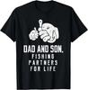 Dad And Son Fishing Partners For Life Matching Boys Men T-Shirt