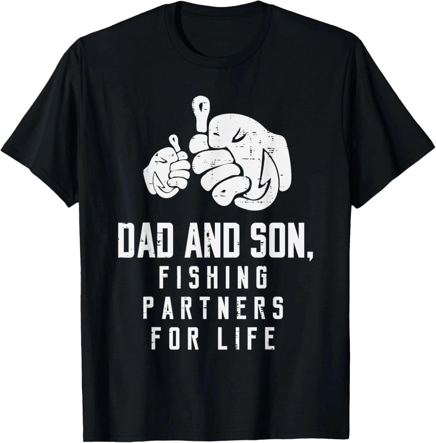 Dad And Son Fishing Partners For Life Matching Boys Men T-Shirt S