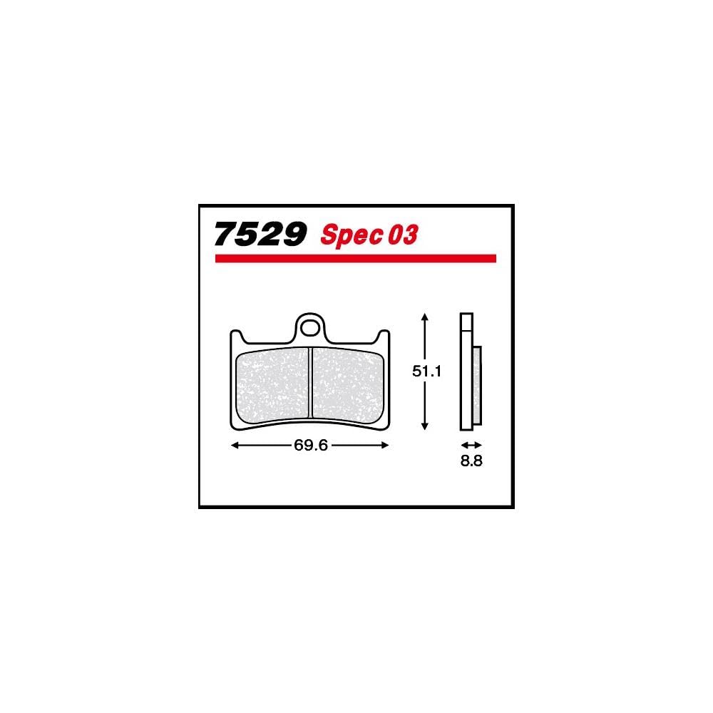 METALLICO brake pads 7529-Spec03