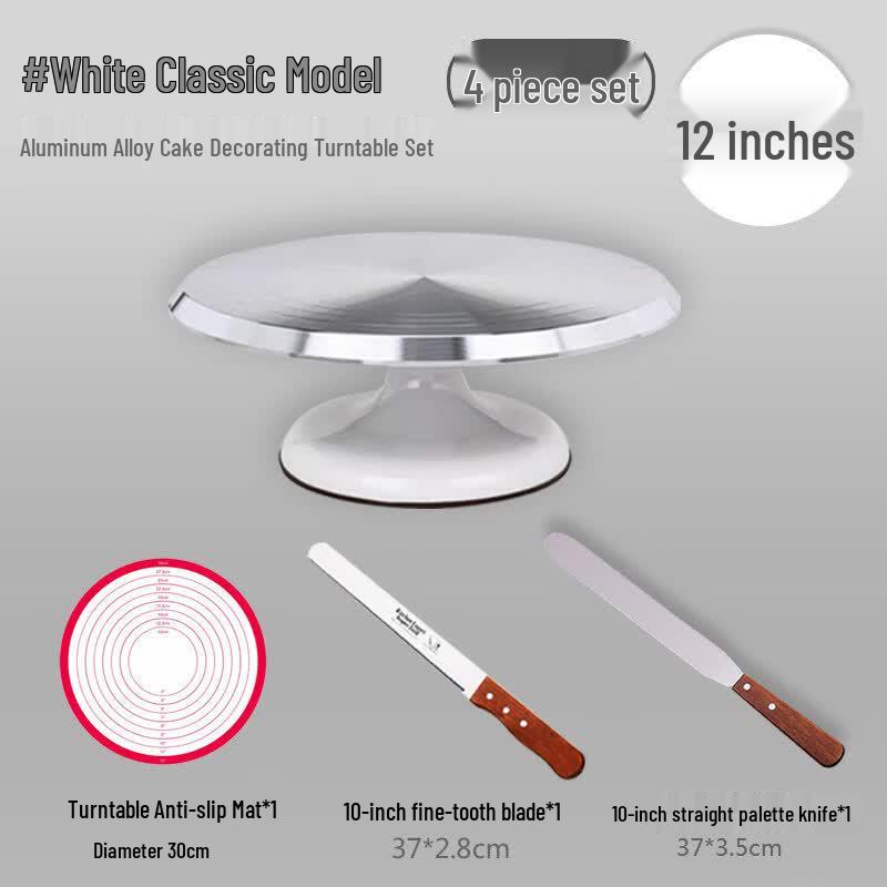 Aluminum Alloy Cake Decorating Turntable Set
