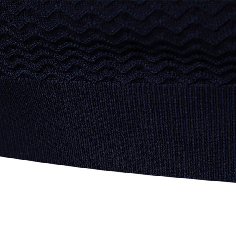 Gant Sommer Ny Brodert Herre High-end Stripet Business Kortermet Tynn og Allsidig Krage Halv Glidelås Kortermet Skjorte