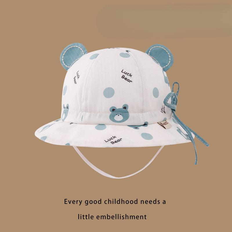 Baby Hat Spring and Autumn Thin Children's Sun Protection Hat Small Age Spring Sun Hat Baby Sun Hat Fisherman Hat