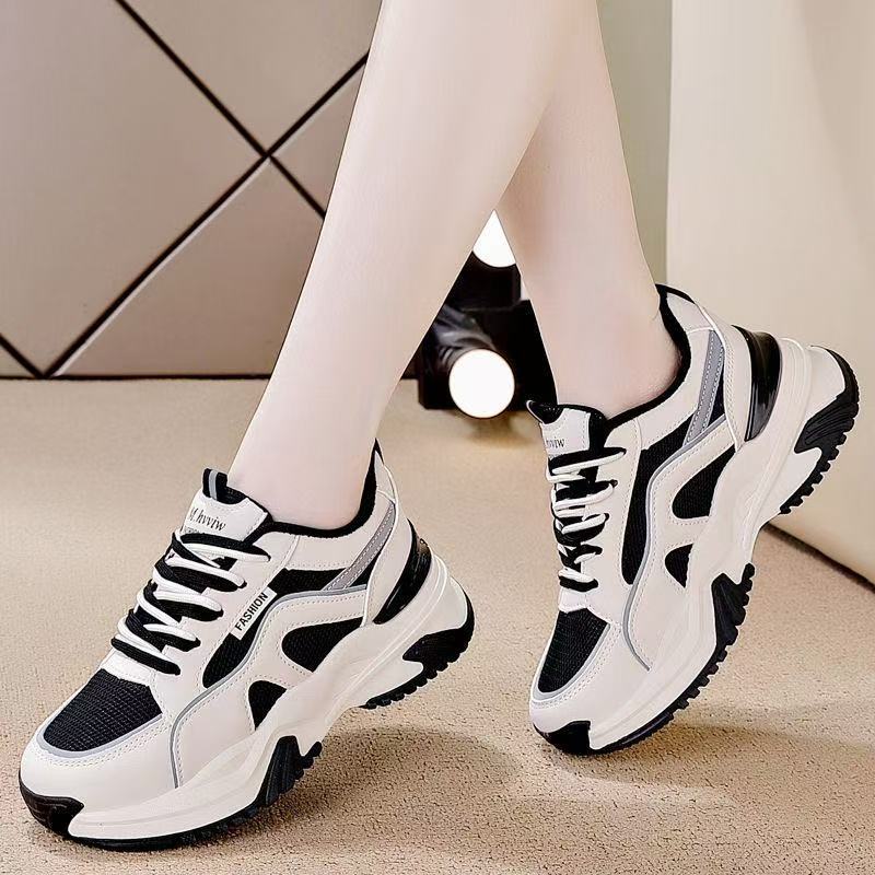 

Sneakers spring new brand dad shoes non-slip soft sole casual 35【foot length 22.5cm】 чёрный