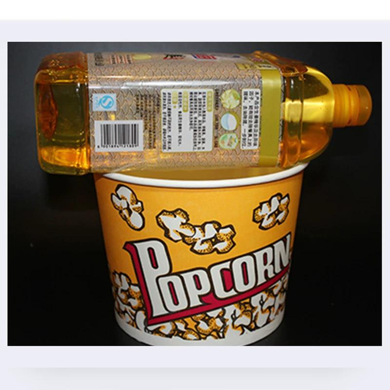 Large Capacity Popcorn Bucket Disposable Food Grade Paper Bucket Thickened Packag Box for Cinemas Oil Proof and Leak Proof Snack Packaging Container