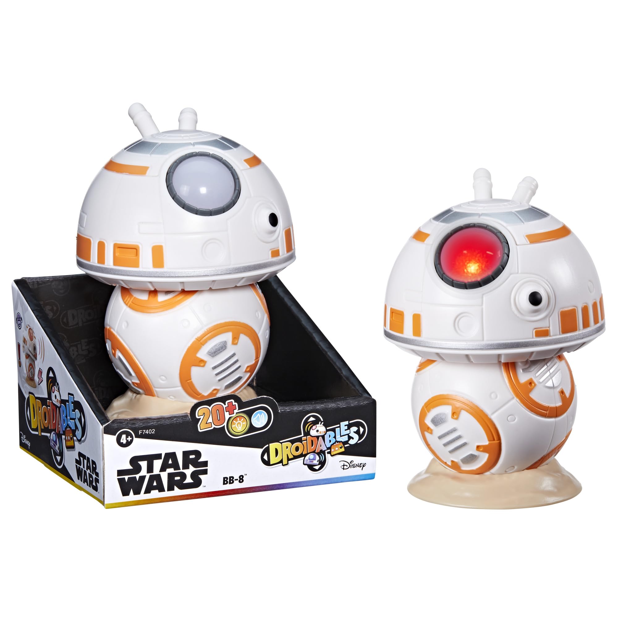 

Star Wars Droid 10cm Star Wars Electronic Action Interactive Toy for Boys and Girls Ages 4 and Up Authentic BB-8 Collection, Figure, (F7402)