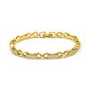 Bracelet - LUXENTER - Raak - 18-carat Yellow Gold Finish - Brilliant Cubic Zirconia - Length 18 Cm