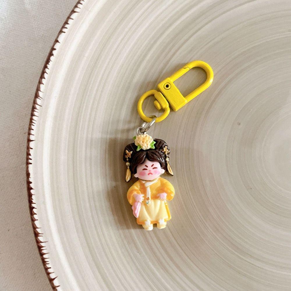 Ancient Style Cartoon Keychain Bag Pendant Hanfu Girl Pendant Kids