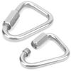 Triangular Quick Link Stainless Steel Triangular Quick Screw Lock Carabiner for Mountaineering