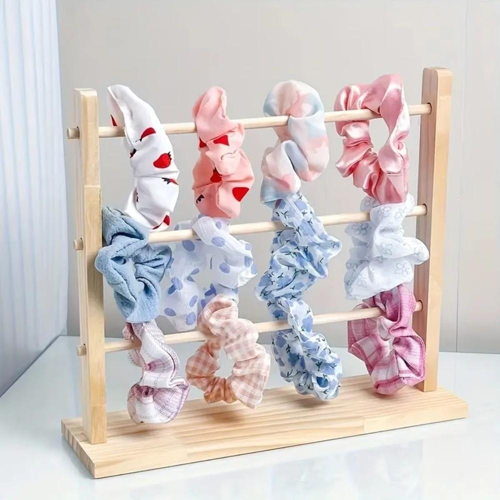 Storage Shelf Jewelry Display Stand Vintage Bracelet Frame Wooden Storage Rack  Accessories Storage