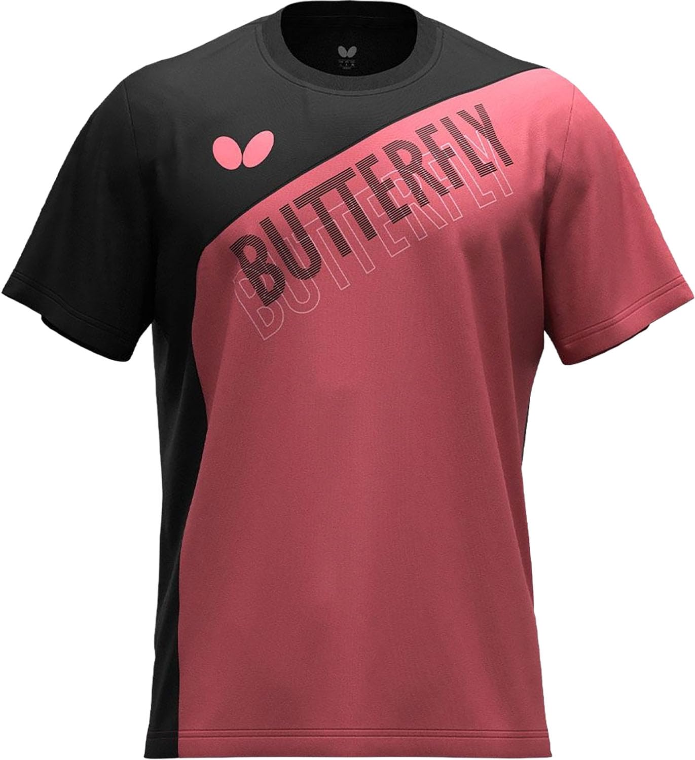 

Table Tennis Noial Coral Size 47430 [Butterfly] [Butterfly] Top, Moisture-wicking, Quick-drying, Stretchable, T-shirt, Pink, M,