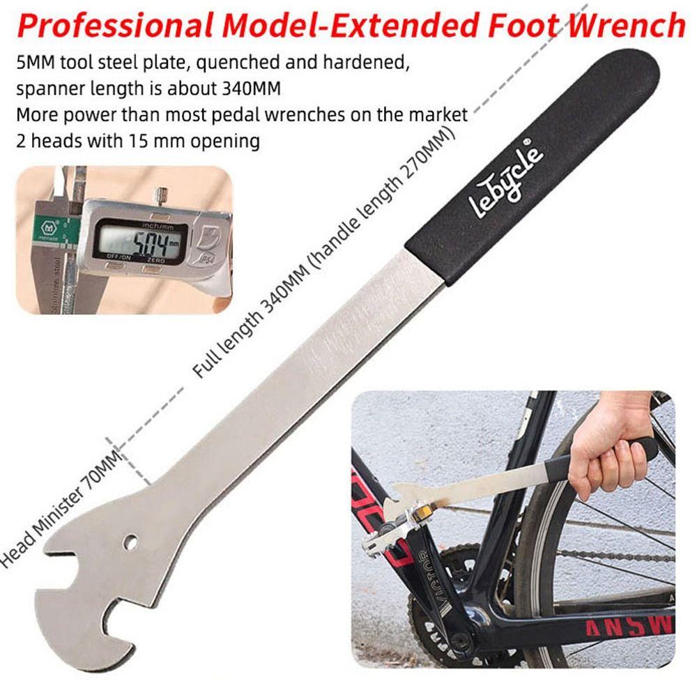 MTB Road Bike Anti-Skid Disassembly Tool Bicycle Spanner Install Spanner Pedal Wrench Repair Tool