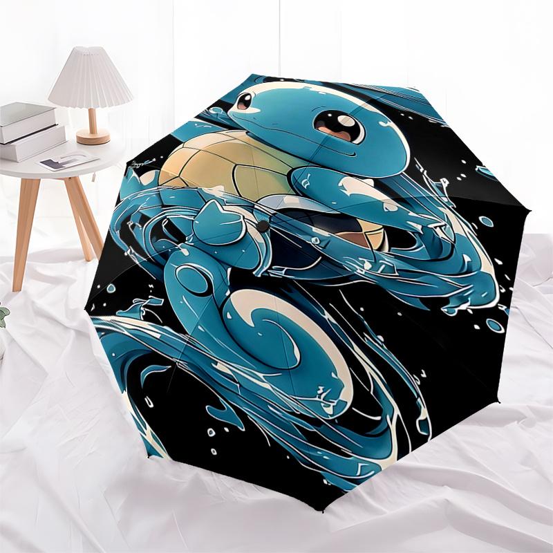 

Squirtle Pokémon Umbrella: Automatic Opening and Closing, Foldable Design, 8-Bone Frame, Ideal Gift for Fans, Travelers, Daily Use0104386a