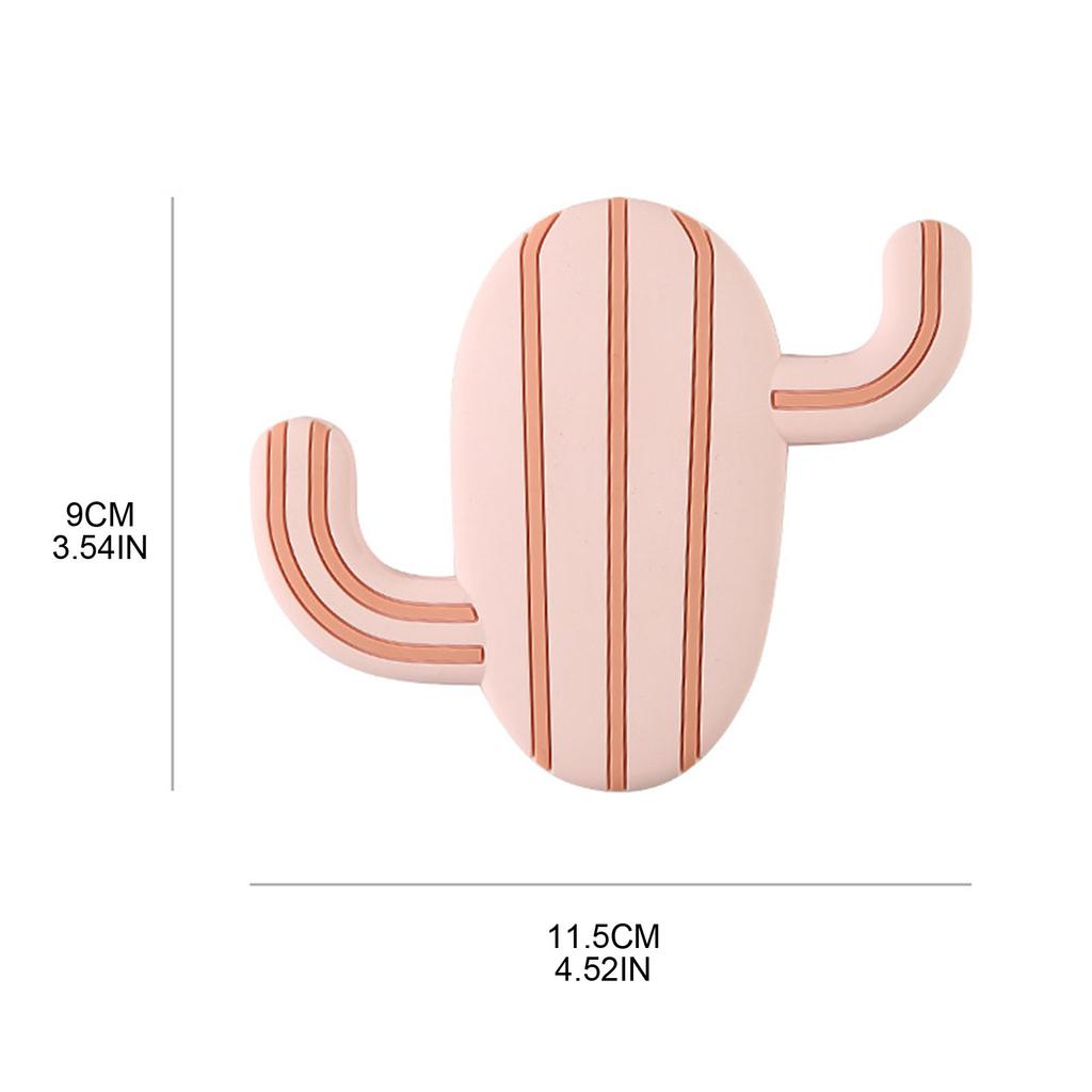 Creative Cactus Hooks Auto Stick Wall Mounts For Bathroom Kitchen Organization Practical Waterproof Home Storage