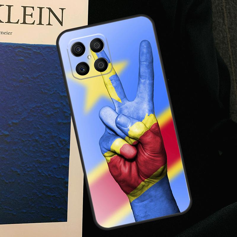 Congo Democratic Republic Flag Case For Honor 200 Pro X9b X9a X8b X8a X8 X9 X9c 50 70 90 Lite Honor Magic 7 5 6 Pro Cover