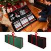 Wrapping Paper Storage Container Zipper Christmas Carrying Case Wrapping Paper Organizer Bag Interior Pockets For Ribbon Bow