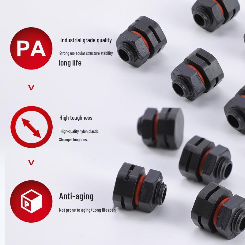 Nylon Waterproof Breathable Lighting Valve Breather Bolt M5/6/8 Dustproof Balancing Fixture