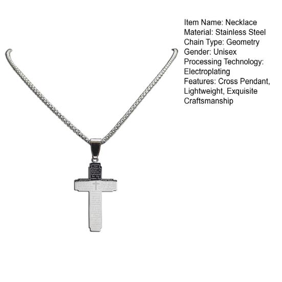 Unisex Lightweight Necklace Letter Carved Pendant Necklace Exquisite Design Non-Fading Electroplated Charm Necklace