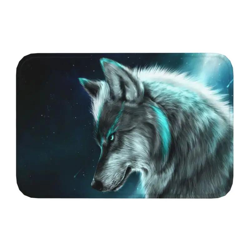 Animal Wolf Front Floor Door Entrance Mat Indoor Kitchen Bathroom Doormat Bedroom Carpet Rug