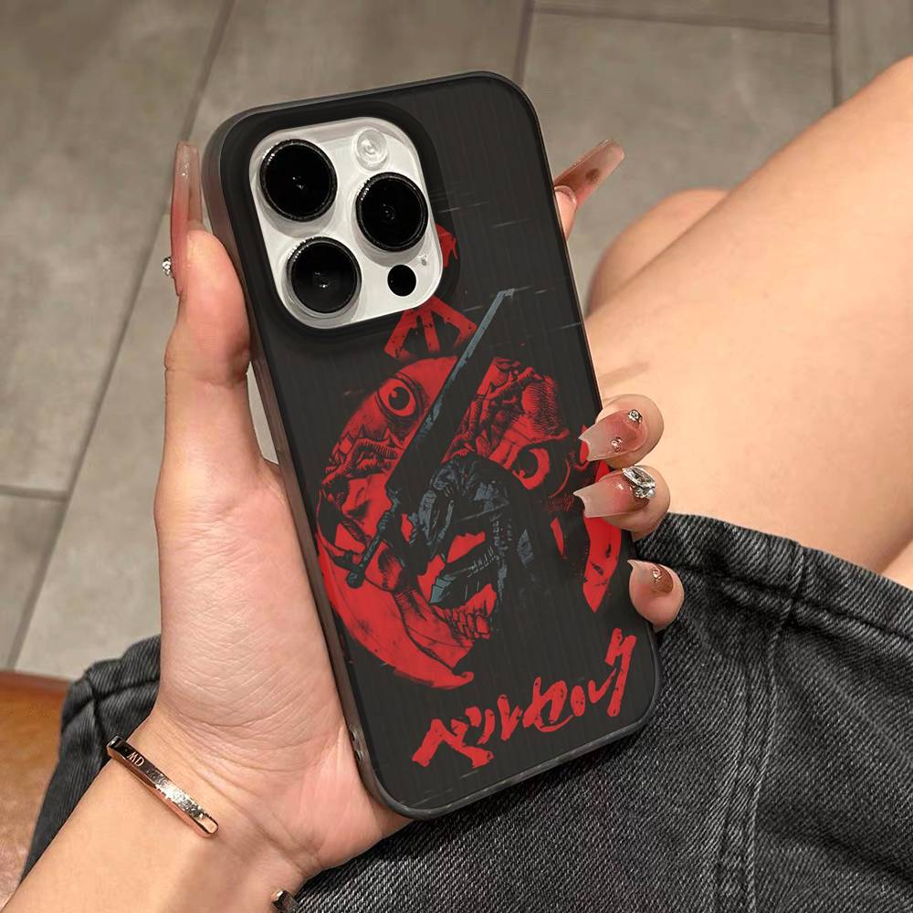 Comic Cool Berserk For IPhone 17 16 15 14 13 12 11 Pro Max Plus Pro Clear Phone Cover Non-Slip Shell