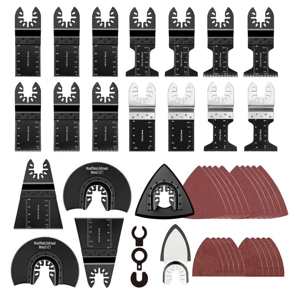 72-teiliges Universal-Bi-Metall-Oszilliersägeblatt-Set für Holz- und Metallzuschnitt