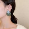 Design Sense Geometric Contrast Color Design Sense Stud Earrings Women's Light Luxury Retro Earrings New Popular Personality Trendy Earrings Wholesale