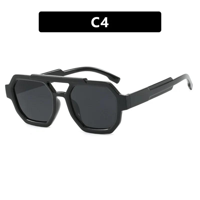 New Vintage Double Bridges Square Women Sunglasses Fashion Brand Designer Eyewear Men Sun Glasses Uv400