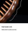 Unpainted Golden Sandalwood Multi-Tooth Scalp Massage Comb - Portable and Fine-Tooth Meridian Smoothing Comb