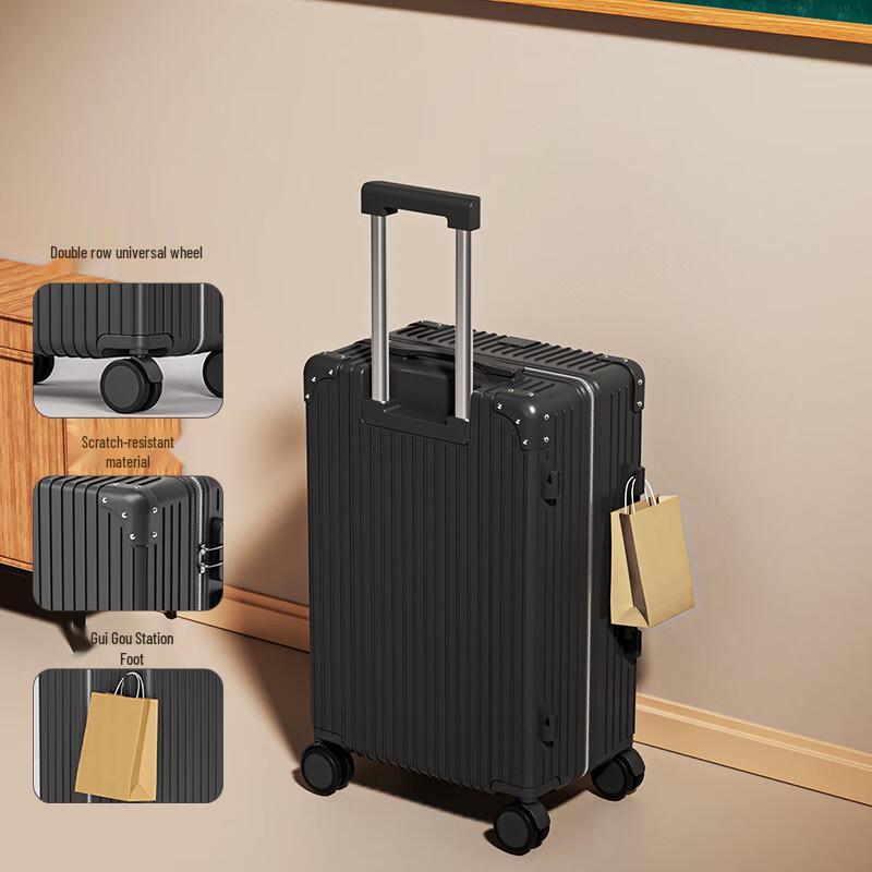 Lishen Vintage Sit-On Hardshell Travel Luggage