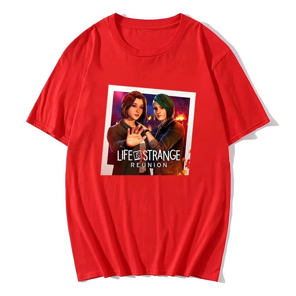 Life Is Strange Reunion Tshirt Summer Short Sleeve Top Unisex Tshirts Hot Game Fashion Design Graphic Merch Unisex Streetwear