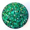 Tranche de Cristal d'Agate Verte Naturelle pour la Fabrication de Bijoux, Bouteilles à Souhaits, Décoration de Jardin, Plantes en Pot, Aquarium et Décoration Intérieure.