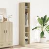 Vidaxl Wardrobe, Sonoma Oak Color, 30X50X200 Cm, Wood-Based Material