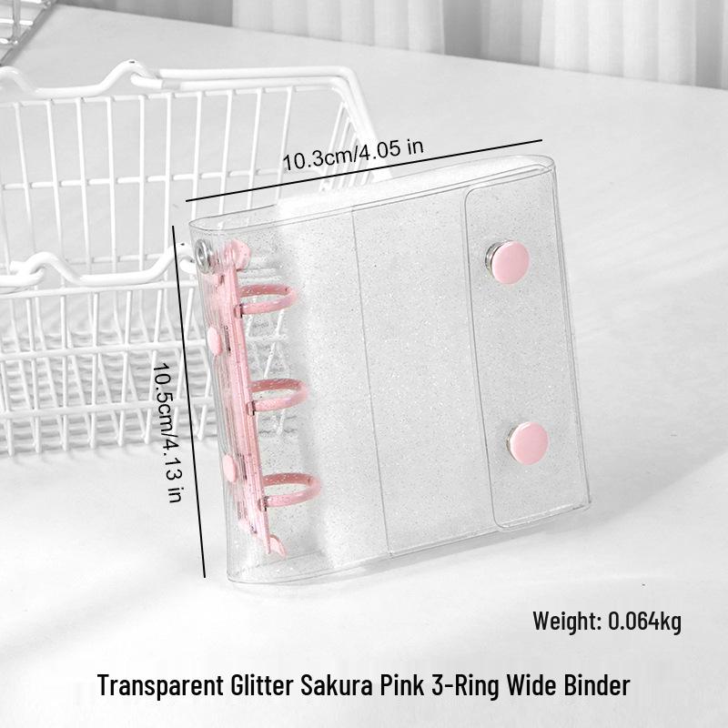 M5 Transparent PVC Binder Cover for A6/A7 Photocards & Stickers